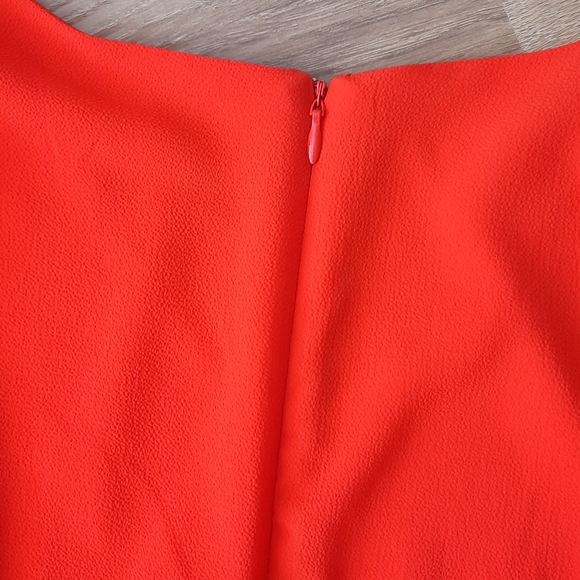 Bright Red Bell Sleeve Dress - Picture 5 of 7